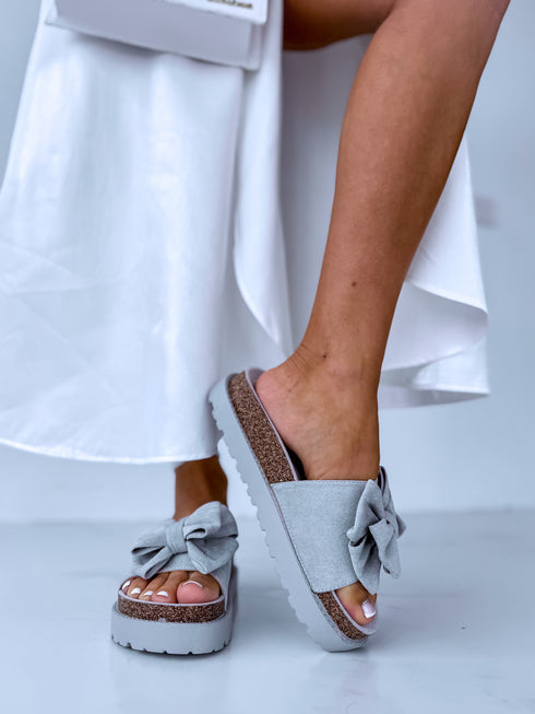 "BOUTIQUE" 3886 slippers - gray